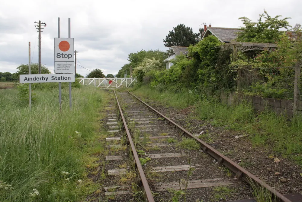 Ainderby station level crossing, Morton-on-Swale